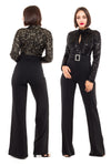 JUMPSUIT XIMENA LENTEJUELAS ORO/NEGRO
