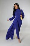 SET SARA AZUL IRREGULAR, BODY Y LEGGING