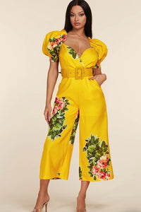 JUMPSUIT FLORAL AMARILLO