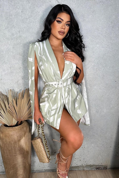 ROMPER-CAPA SAGE BLANCO/VERDE