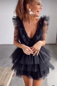 VESTIDO PARIS TULLE NEGRO