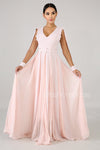 MAXI VESTIDO GALILEA PALO DE ROSA.