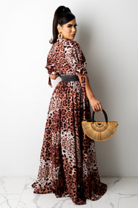 VESTIDO-BIKINI WILD ANIMAL PRINT