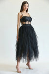 VESTIDO CHLOE TULLE NEGRO MESH