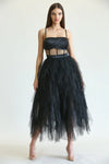 VESTIDO CHLOE TULLE NEGRO MESH