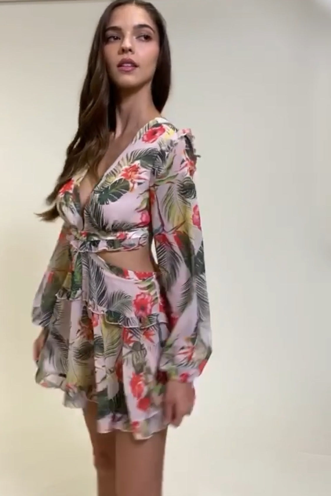 VESTIDO-ROMPER PARIS ROSA FLORAL