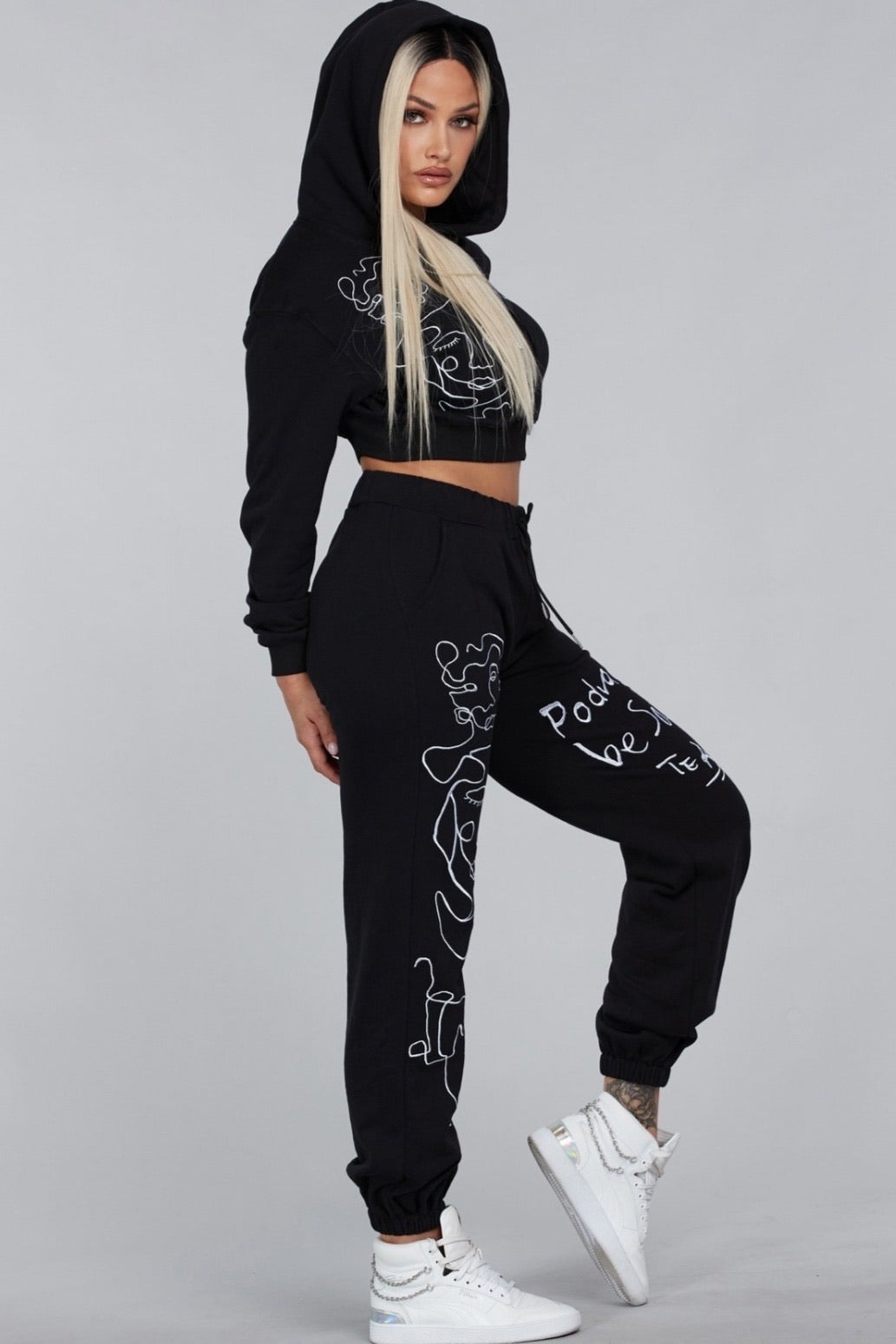 SET PANTS PICASSO STREET NEGRO