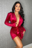VESTIDO VELVET STAR ROJO