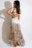 SET MIAMI TOP/PALAZZO MULTICOLOR