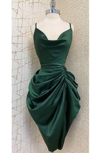VESTIDO DRAPEADO VERDE OLIVO