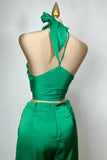 SET GAELY TOP/PALAZZO VERDE CADENA