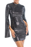 VESTIDO DISCO PLATA